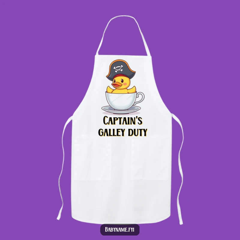 Funny Apron: Pirate Duck's Galley Gear - Messy Fun!