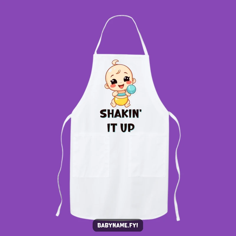 Funny Baby Rattle Apron - Energetic Shaker Kitchen Gift