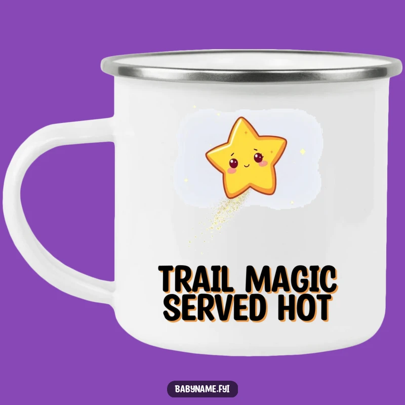 Funny Star Glitter Camping Mug - Outdoor Sparkling Night Gift
