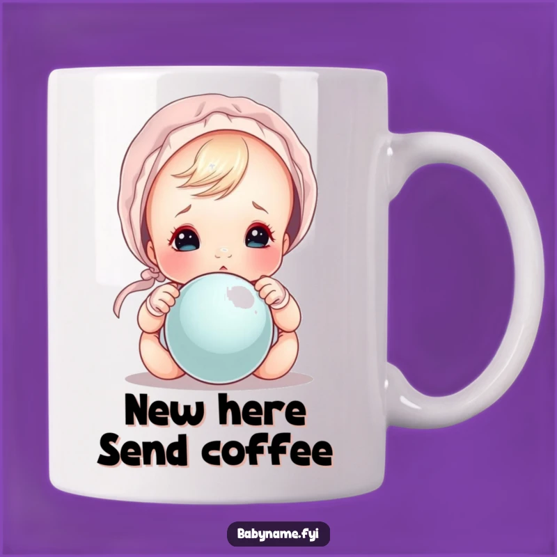 Funny Baby Bonnet Peek Funny Mug: Adorable Baby Gift for New Parents
