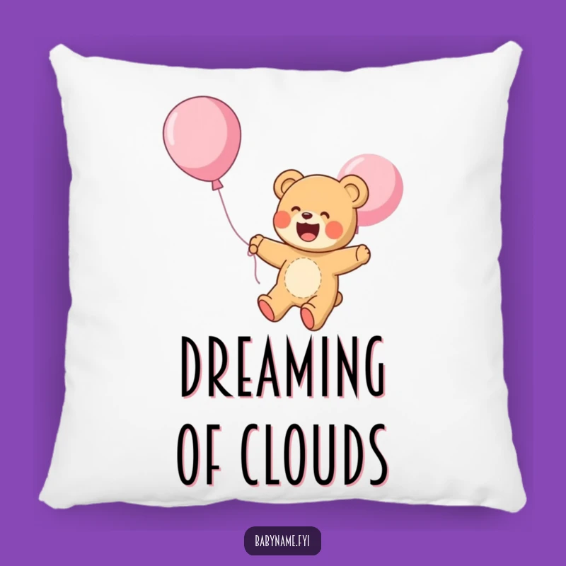 Funny Pillow: Teddy Bear's Dreamy Flight - Cozy Comfort!