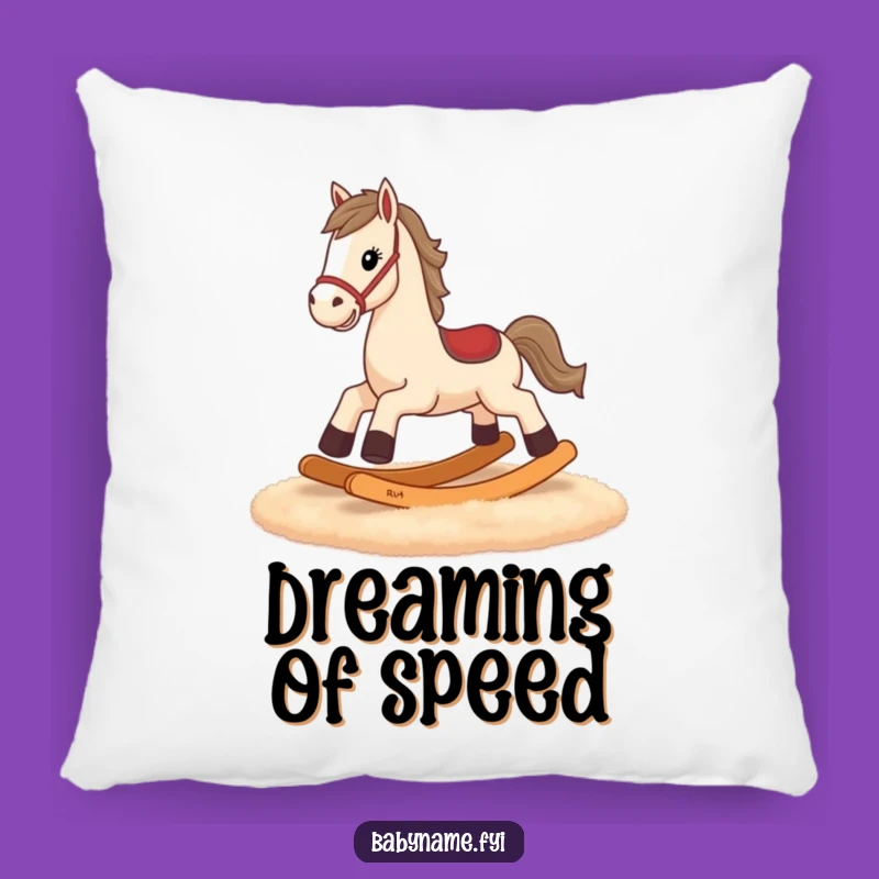 Funny Rocking Horse Pillow - Cozy Tiny Legs Galloping Accent Pillow, Great Gift