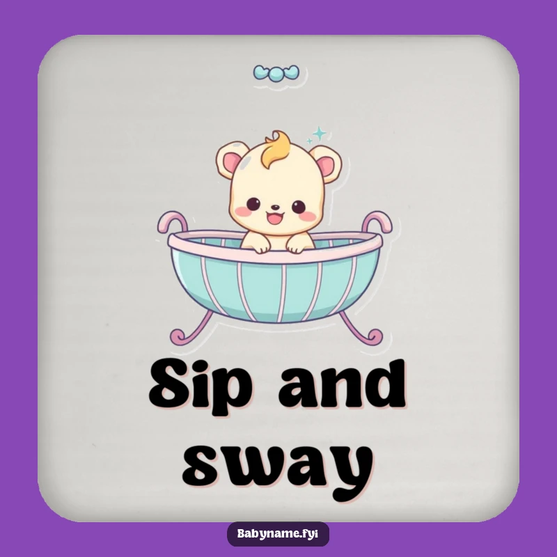 Funny Baby Animal Bouncing Coaster: Protect Surfaces with Humor