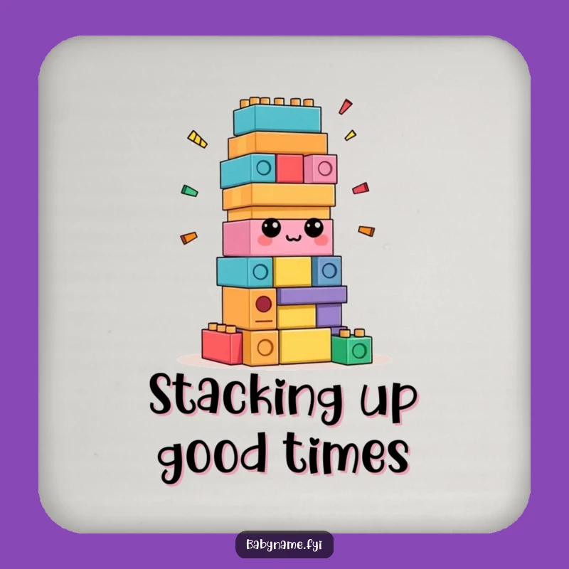 Funny Confused Blocks Coaster Set - Hilarious Self-Assembly Protection, Perfect Gift