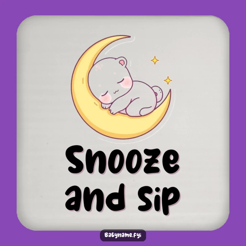 Funny Sleepy Animal Coaster, Moon Dream Protector for Your Table