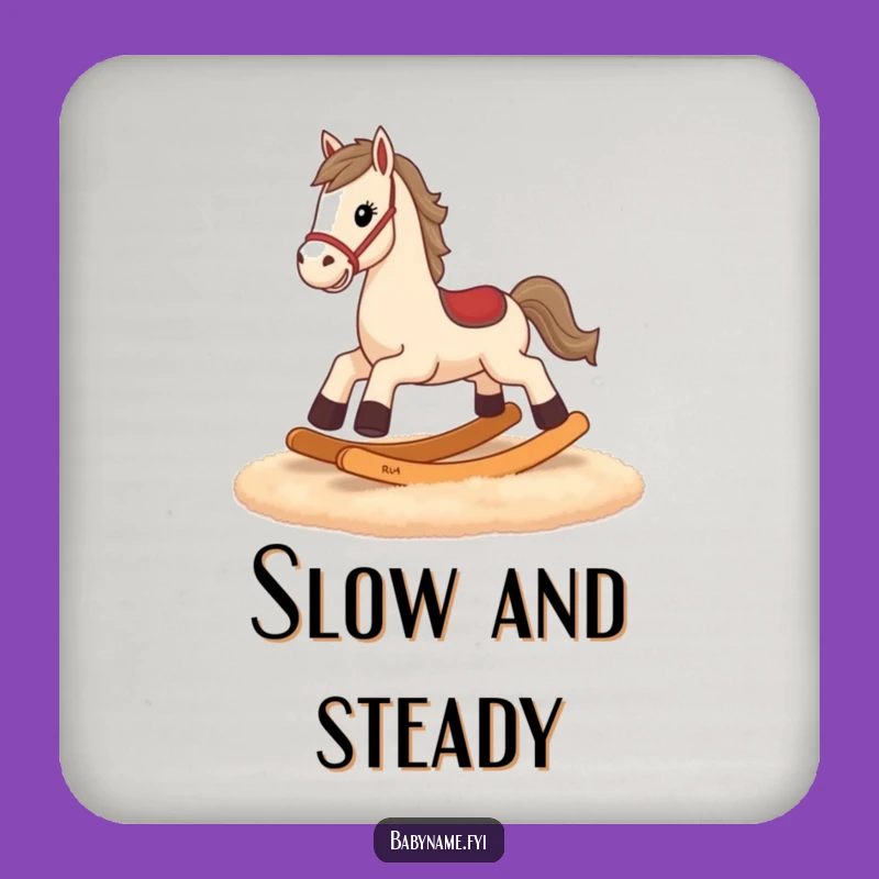 Funny Rocking Horse Coaster Set - Hilarious Tiny Legs Protection, Perfect Gift