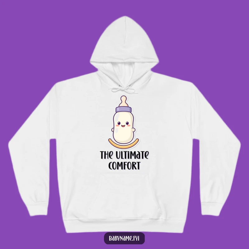 Cozy Funny Baby Bottle Hoodie: Comfort for New Parents
