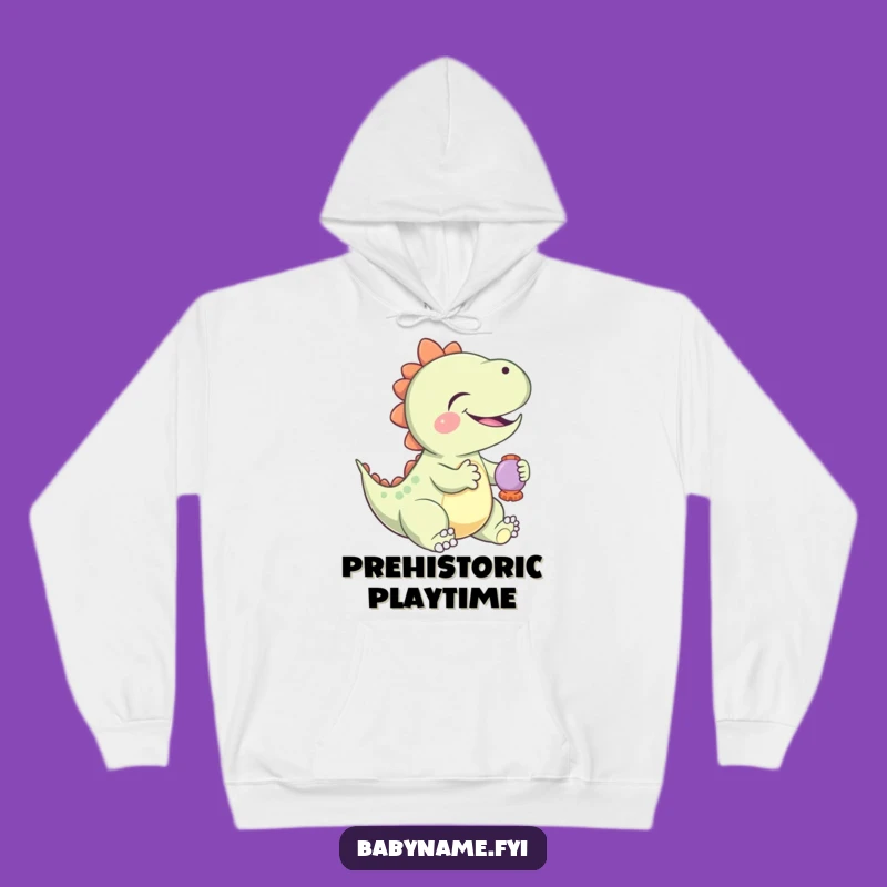 Cozy Funny Baby Dinosaur Rattle Hoodie: Warmth with a Giggling Dino