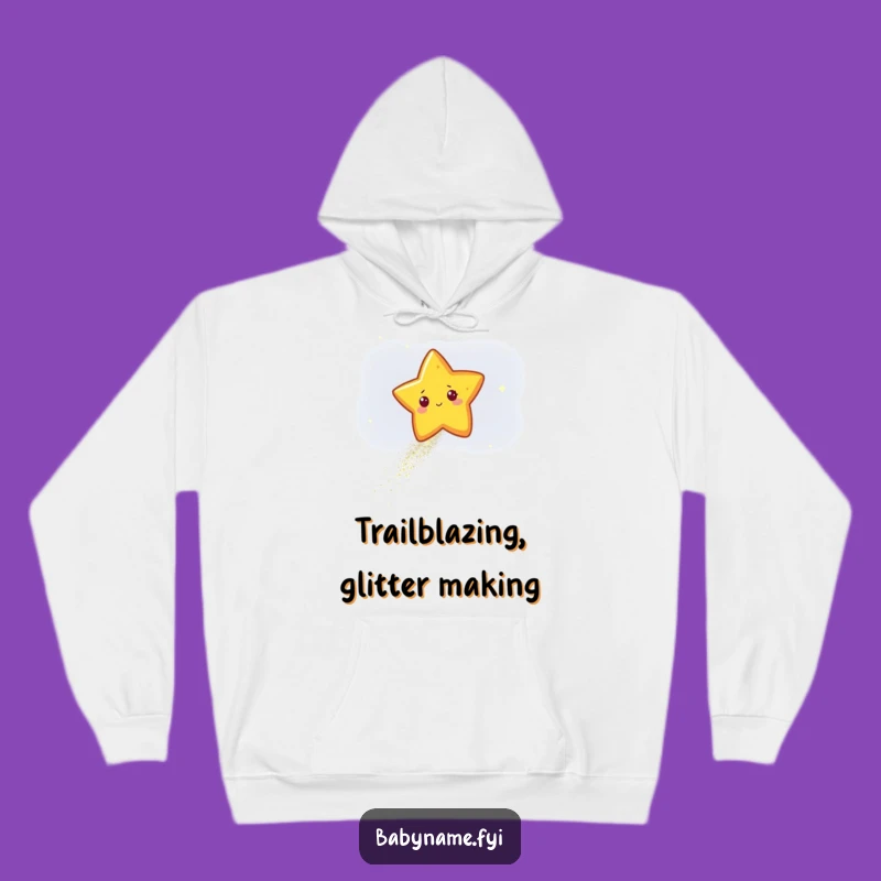 Cozy Funny Star Glitter Hoodie - Warm Sparkling Night Gift Apparel