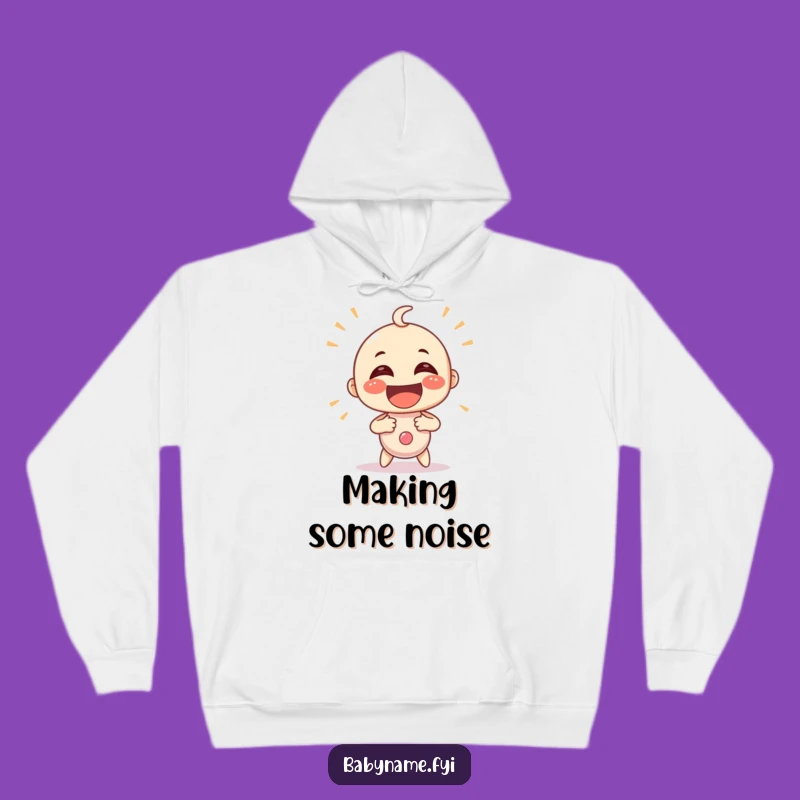 Cozy Funny Shaking Rattle Hoodie - Warm & Humorous Baby Gift