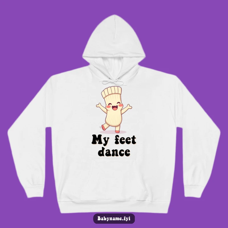 Cozy Funny Baby Sock Hoodie - Warm Comfort for Little Dancers & Their Fans