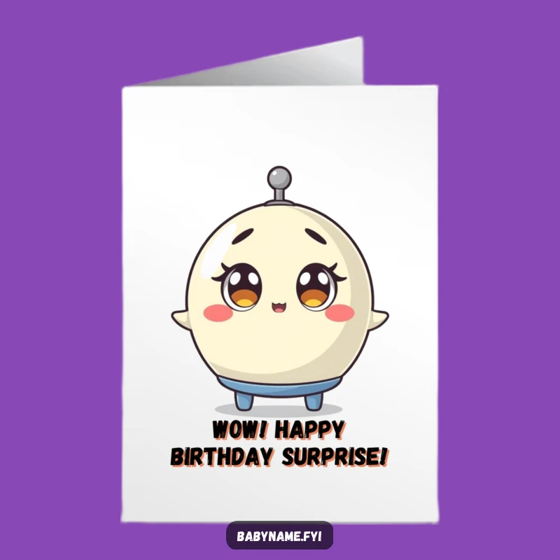 Free Printable Birthday Card: Surprised Mobile Fun - Downloadable Gift