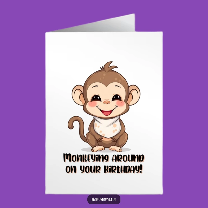 Free Printable Funny Birthday: Messy Monkey Birthday Bash, Downloadable Fun