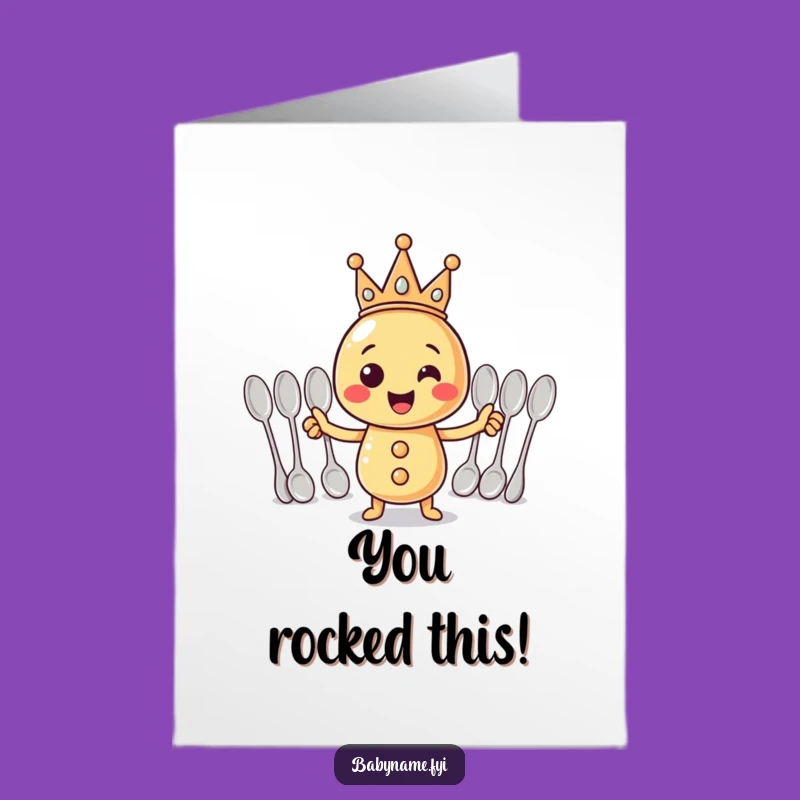 Free Printable Congrats Card: Funny Rattle Conductor, Perfect Downloadable Celebration Gift!