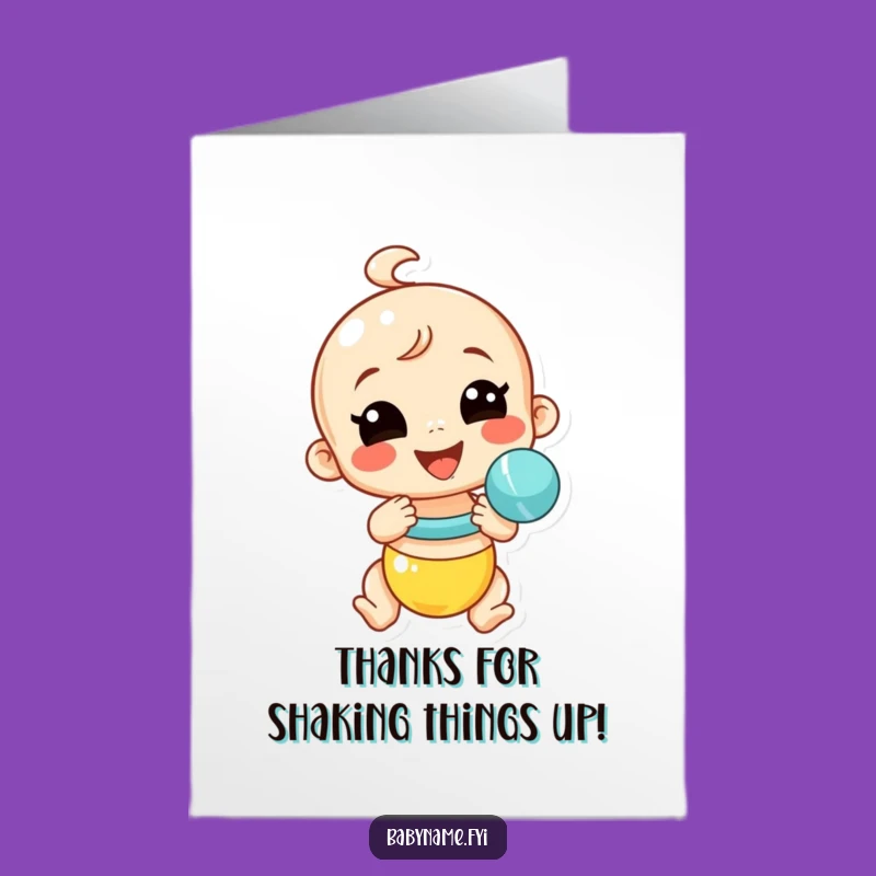 Free Printable Thank You Card: Funny Rattling Gratitude - Print at Home