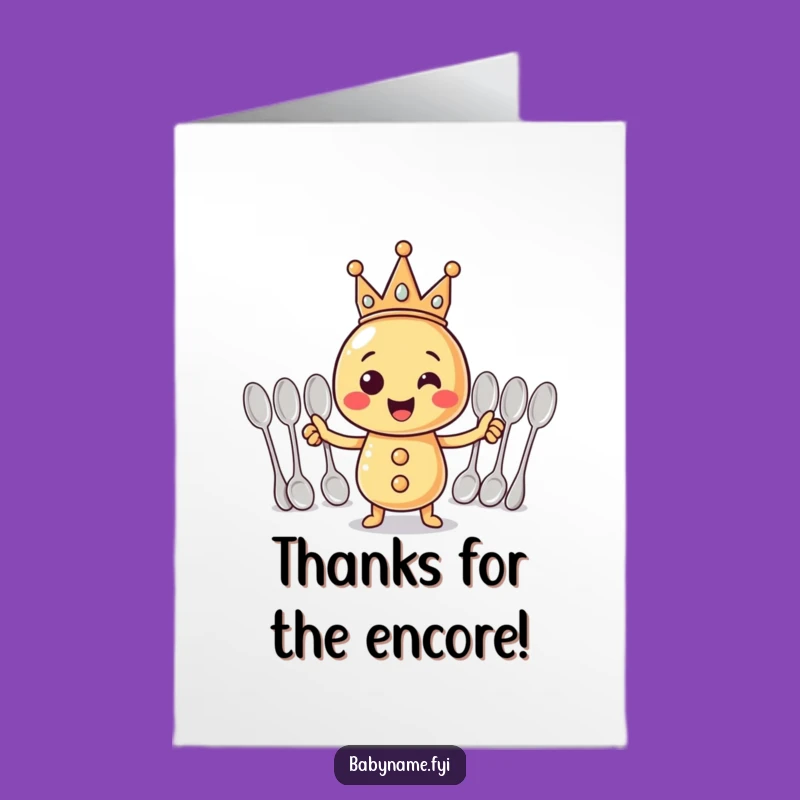 Free Printable Thank You Card: Funny Rattle Conductor, Appreciative Downloadable Gift!