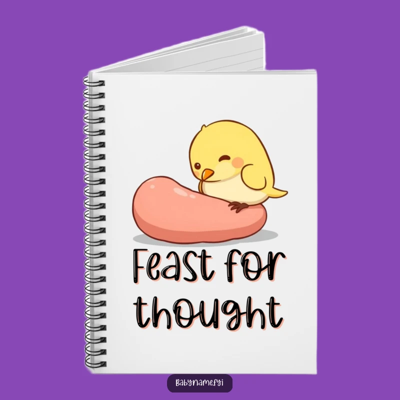 Funny Baby Bird Notebook, Giant Worm Journal for Hungry Minds