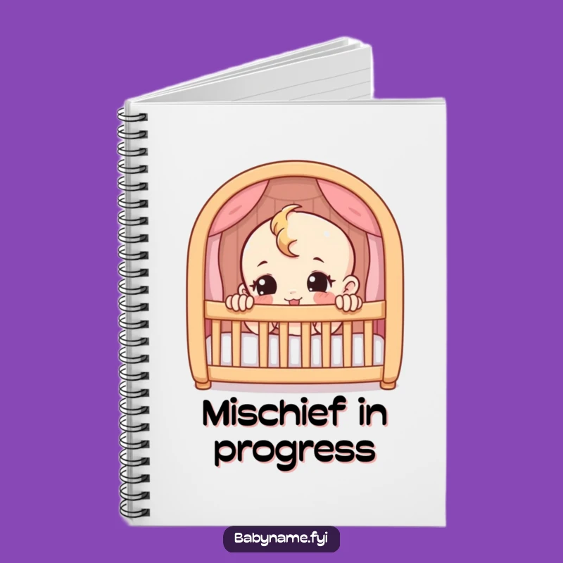 Funny Baby Crib Notebook – Jot Down Ideas with Mischievous Flair