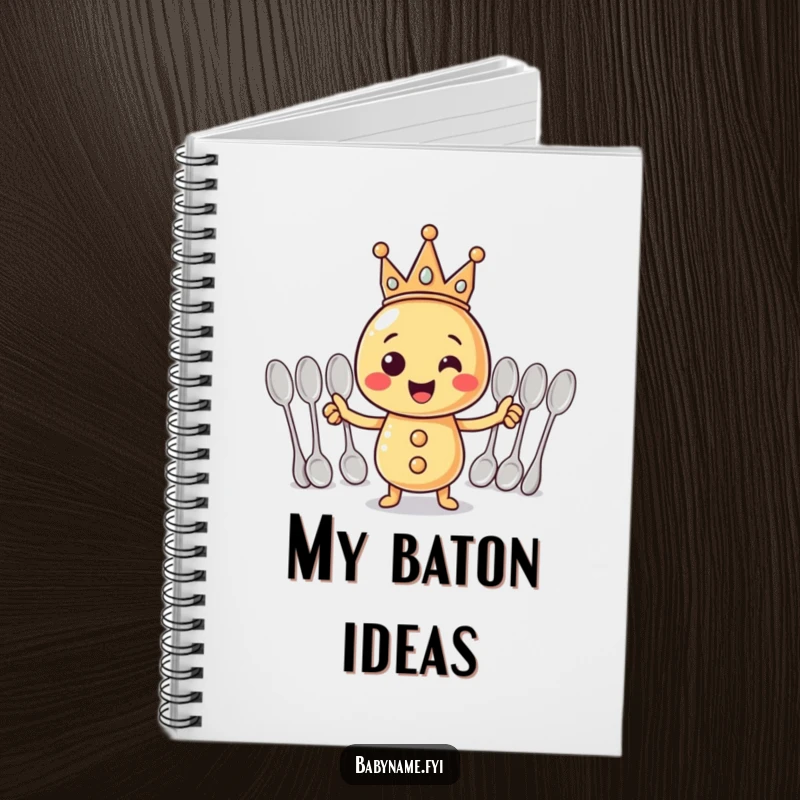 Funny Notebook: A cheerful rattle leading a spoon symphony, inspiring funny and creative writing.