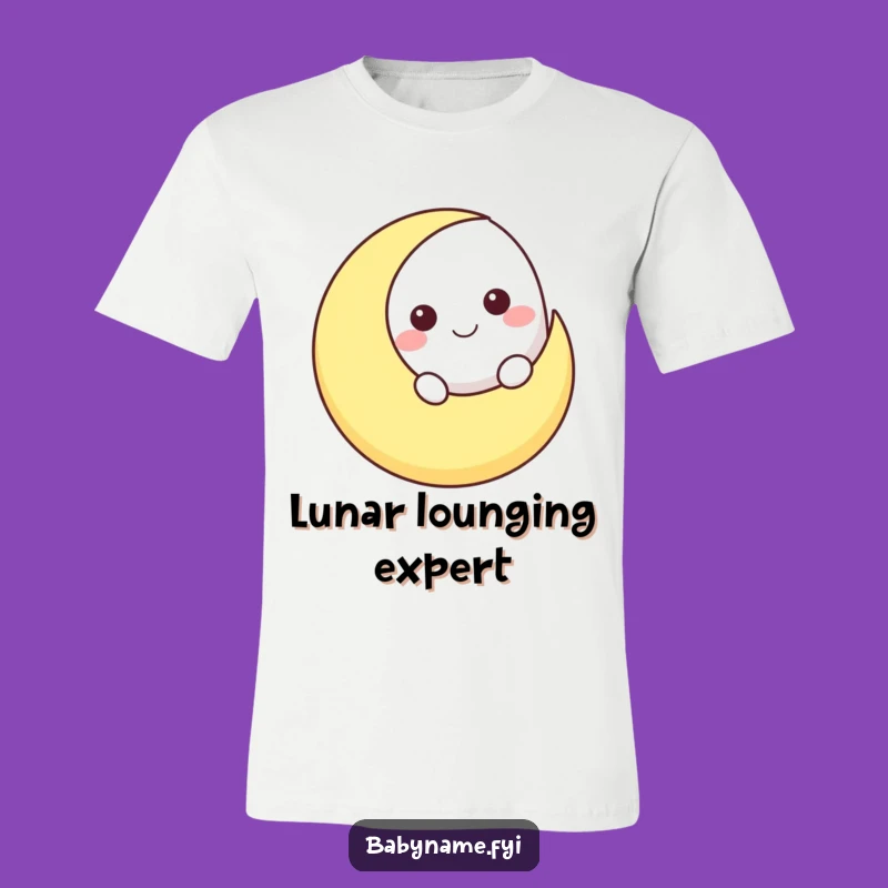 Funny Smiling Moon T-Shirt - Celestial Night Sky Comical Tee Gift