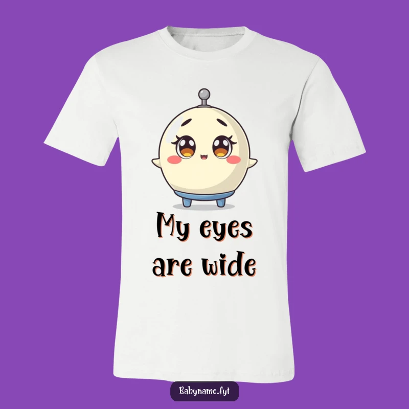 Funny Baby Mobile T-Shirt - Surprised Spinner Tee for Laughs