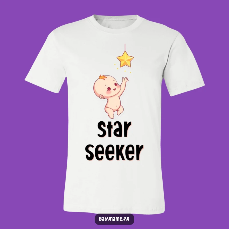 Funny Baby Star Reach Tee: Wear Your Dreams with Humor